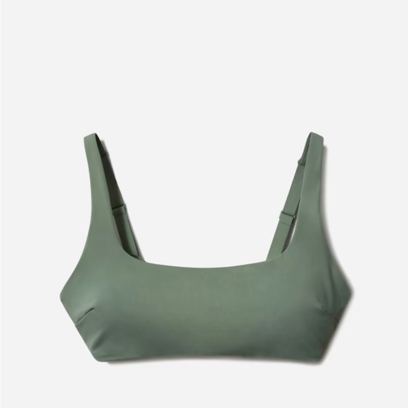 Everlane square neck bikini top herb - Picture 2 of 7